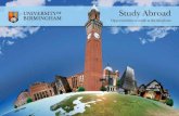 Study Abroad - University of Birmingham€¦ · Study abroad in Birmingham o Birmingham International Summer School – a fee-paying two- or four-week programme for international