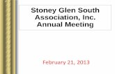 Stoney Glen South Association 2013 Annual Meetingstoneyglensouth.org/wp-content/uploads/2013/09/Annual_Meeting... · SGS Plan . Timsbury Pointe & Section 10 . Reeds Landing •Timsbury
