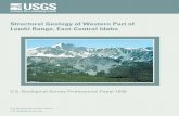 Structural Geology of Western Part of Lemhi Range, East ... · Structural Geology of Western Part of Lemhi Range, East-Central Idaho By Russell G. Tysdal Abstract The large Poison