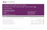 London Borough of Haringey Osborne Grove Nursing Home › sites › default › files › new_reports › INS2-31… · developing a pressure ulcer and others losing weight. Staff