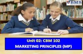 Unit 02: CBM 102 MARKETING PRINCIPLES (MP)student.bms.lk/CBM/Slides/34/Slides/MP/1-LESSON ONE... · UNIT 02: CBM 102 - MARKETING PRINCIPLES (MP) LEARNING OUTCOMES ... MARKETING MANAGEMENT