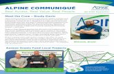 ALPINE COMMUNIQUÉ · Would you prefer to let Alpine Communications handle the setup and maintenance of your WiFi network? Call 563-245-4000 to sign up for Alpine WiFi Connect for