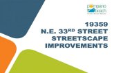 STREETSCAPE IMPROVEMENTS - Pompano Beach, Florida...N.E. 33rd Street Streetscape Improvements Proposed Enhancements Traffic Calming Raised Intersection Elevation of the entire intersection