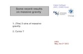 Some recent results on massive gravity - IHESvanhove/Slides/deffayet-IHES-mai2012.pdf · 1.3. Non linear Pauli-Fierz theory and the « Vainshtein Mechanism » Can be defined by an