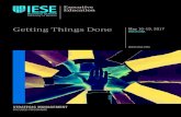 Getting Things Done - IESE · ability to get things done is critical for business leaders and it is the overriding factor in determining a company’s long-term success. The program