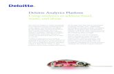 Deloitte Analytics Platform Using analytics to ... Deloitte Analytics Platform Using analytics to address