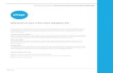 Welcome to your Citrix User Adoption Kit · Welcome to your Citrix User Adoption Kit Thank you for choosing Citrix as your cloud and virtualization partner. We put together this kit