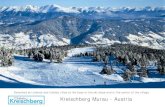 Detached ski chalets and holiday villas at the base of the ... · snowboarding championships 2015 In the center of the cozy winter sports village St. Lorenzen 18 holes golf course