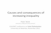 Causes and consequences of increasing inequality · Causes and consequences of increasing inequality Peter Skott ... z Special Report: Future of Tech, Business Week, 11 Sept 2006.