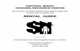 CENTRAL JERSEY HOUSING RESOURCE CENTER · Please call the Central Jersey Housing Resource Center (908) 446-0036 if you have questions about NJ Fair Share Housing or other affordable