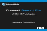 Table of Contentsa6ce85f34b101e4ba428-38e91d4533ffbe5c8042650a77a3ed34.r56.… · Section 1 QUICKSTART This section explains how to connect and configure your NewTek Connect Spark™
