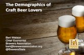 The Demographics of Craft Beer Lovers - Brewers Association · 2014-10-13 · The Demographics of Craft Beer Lovers Bart Watson Chief Economist ... •Geographically concentrated