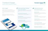 Travelport Engage › hubfs › Datasheets › Engage-TVPT... · Engage includes the facility to broadcast messages to all or selected customer segments to drive booking revenue,
