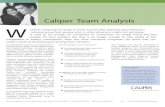 Caliper Team Analysis W - Caliper Corporation · Caliper’s Executive/Management Team Analysis provides objective information to help understand the “chemistry” of the team and
