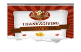 Thanksgiving Lesson Pack - Holly Springs Baptist Church€¦ · A great song to add for Thanksgiving is the Johnny Appleseed Blessing song, often used for grace. Look it up on YouTube