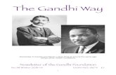 The Gandhi Way · The Gandhi Way Mohandas K Gandhi and Martin Luther KIng at around the same age (King’s photo: Nobel Foundation) Newsletter of the Gandhi Foundation 2 The Gandhi