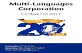 Conference Program 2017 - Multi-Languages Corporation · focuses on legal and ofﬁ cial document translation, as well as contract abstraction and e-discovery in Spanish and French.