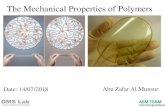 The Mechanical Properties of PolymersMechanical Properties of Polymers Mechanisms of Elastic Deformation, in Amorphous & Semicrystalline Polymers General Classes of Materials mechanical