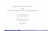 Algebras of Linear Growth and the Dynamical Mordell Lang …homepages.vub.ac.be › ... › gryb › slides › Piontkovski_Slides.pdf · 2017-06-20 · Graded algebras We call an