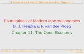 Foundations of Modern Macroeconomics - Chapter …Foundations of Modern Macroeconomics: Chapter 11 2 Aims of this lecture • opening up the IS-LM model (sequel to material from Chapter