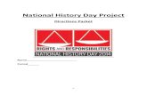 National History Day Project - Kyrene School District€¦ · assignment. You will be working ... photographs, and actual footage of the topic you are researching. Your documentary
