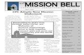 CPC Adopts New Mission Inside this Issue: Statement...2019/03/02  · Page 2 The Mission Bell—March 2019 Ash Wednesday marks the beginning of Lent, traditional-ly forty days, excluding