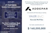 FT Partners | Financial Technology Investment Bank San Francisco · 2018-05-29 · EDGE debt V VISTARA for total of TEC "SO LOGY Financial Technology Partners LP FTP Securities LLC