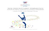 2018-2020 RHYTHMIC GYMNASTICS Olympics...The focus of levels 3-6 in rhythmic gymnastics is basic technique—first with the body and then with the equipment. A gymnast can only successfully