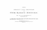 The Object and Manner of our Lord’s Return · Title: The Object and Manner of our Lord’s Return Author: Charles Taze Russell Created Date: 2/18/2016 9:33:30 PM