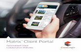 Matrix Client Portal - CoreLogic€¦ · The new Client Portal in Matrix™ provides you with stunning private client websites that let you personally brand the information delivered