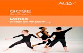 GCSE Dance Specification Specification for exams from 2014 ...€¦ · gCSE Dance for certification from June 2014 onwards (version 1.1) 3 1 GCSE Dance for certification from June