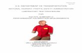 U.S. DEPARTMENT OF TRANSPORTATIONContractors may use “passing” post test calibration data to indicate the pre-test condition of a test dummy used in consecutive crash tests occurring