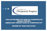 “GALLUP-PALMER COLLEGE OF CHIROPRACTIC ANNUAL …€¦ · 7 KEY TAKEAWAYS Ø 62 million U.S. Adults (25 percent) went to a chiropractor in the last 5 years Ø 35.5 million saw a