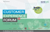 €¦ · Service Business Transformation: (R)evolutionäre Entwicklungen Das 6. Customer Experience Forum, am 17./ 18. April 2018, steht im Zeichen der Ver-ankerung der Kundenerfahrungen