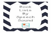 Book Lists By Speech Sound - Community Unit School ...€¦ · Digging Up Dinosaurs by Aliki The Doorbell Rang by Pat Hutchins Just Me And My Dad by Mercer Mayer Dog by Matthew Van