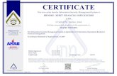 CERTIFICATE - brooks-keret.comThis certificate’s validity is subject to the organization maintaining their system in accordance with SII-QCD requirements for system certification.
