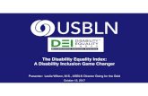 The Disability Equality Index: A Disability Inclusion Game Changer€¦ · 12-10-2017  · Brown-Forman Corporation Capital One Financial Corporation Cargill, Inc. Centene Corporation