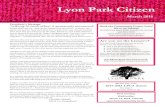 Lyon Park Citizen...Lyon Park Civic Association meeting, March 14, 7 PM 2ⁿ and 4 Sundays, 2 PM to 6 PM: Capital Area Bluegrass and Old-Time Music Association. Come join in or just