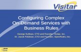 Configuring Complex On-Demand Services with Business Rules · > OpenRules, Asterisk, SugarCRM, Linux, Apache, MySQL, and others Enhance with Visitar Intellectual Property > Multi-tenancy