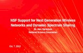 NSF Support for Next Generation Wireless Networks and Dynamic Spectrum ... › images › files › pdf › FirstResponder … · •Advanced wireless communication technologies that