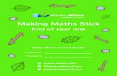 Making Maths Stick - Whizz...Making Maths Stick Did you know? At Whizz Education, we’ve been examining our live learning data which shows that children can lose 2.6 months' worth