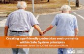 Creating age-friendly pedestrian environments within Safe … · Creating age-friendly pedestrian environments within Safe System principles . Presenter: Janet Dore, Chief Executive