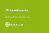 NEH information session - MemberClicks › assets › RDConf2018 › presentation… · Partners include the Folger Shakespeare Library and the HathiTrust Research Center. Example