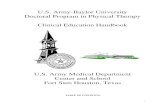 U.S. Army-Baylor University Doctoral Program in Physical … › graduate › pt › doc.php › 53741.pdf · COURSE: U.S. Army-Baylor University Doctoral Program in Physical Therapy,