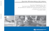 Social Registries for Social Assistance and Beyond: A ... · Social Registries for Social Assistance and Beyond: A Guidance Note & Assessment Tool. ... integrated social information
