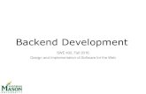 Lecture 13 - Backend Development › wp-content › uploads › 2016 › 12 › ... · • SailsJS, Ruby on Rails, PHP Symfony, Python Django, ASP.NET, EJB… • Old days: View was