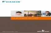 THE AIR To WATER HEAT PUMPS - Daikin › content › dam › document-library...Tip: Use the available Daikin selection and software tools (see page 23) Selection of emission systems,