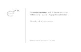 Book of abstracts - IM PANbcc.impan.pl/13Semigroups/uploads/news/SOTA-abstracts.pdf · 7.Semigroups in biology/Markov semigroups (R. Rudnicki) 1.Joanna Jaroszewska, Asymptotic properties