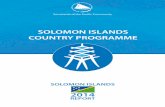 Solomon Islands country programme 2014 Report · SPC cooperation with Solomon Islands This report provides an overview of SPC’s work with Solomon Islands in 2014. It is intended