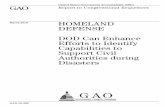 GAO-10-386 Homeland Defense: DOD Can Enhance Efforts to Identify Capabilities … · 2010-04-30 · DOD Can Enhance Efforts to Identify Capabilities to Support Civil Authorities during